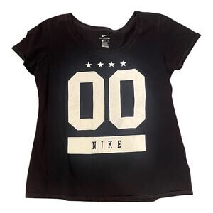 Women’s Nike Navy Short Sleeve Athletic Shirt Size M | Workout Gym Top